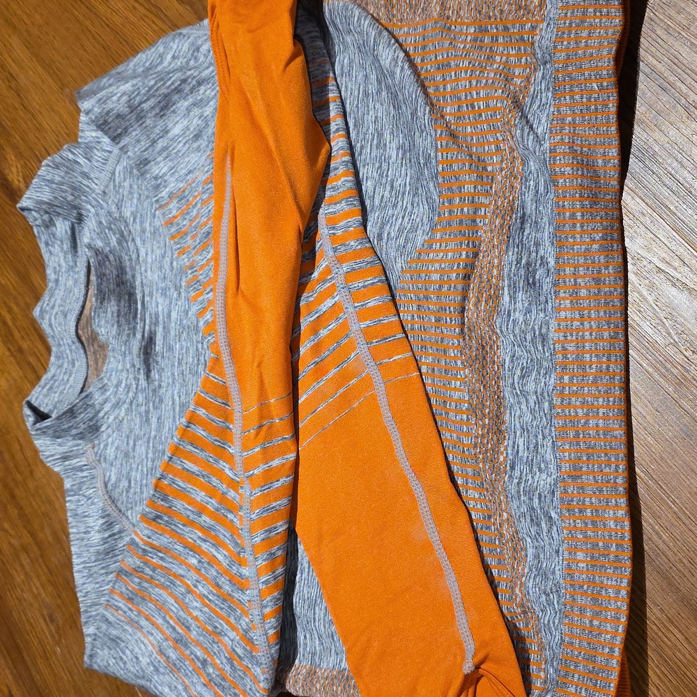 Gray and Orange Activewear Set - Picture 2 of 5